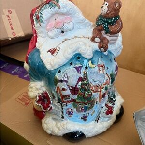 Bluesky spirit of Christmas porcelain light holder Santa